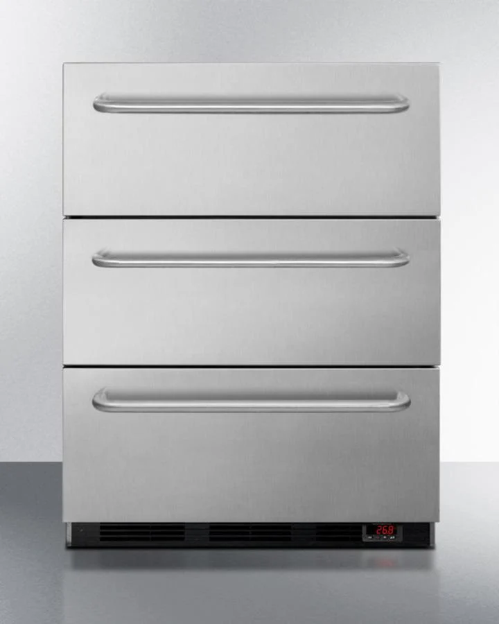 Summit EQFM3D 24" Wide 3-drawer All-freezer
