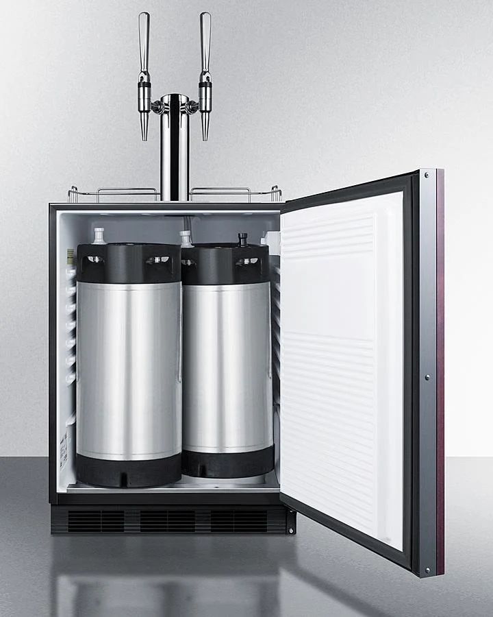 Summit SBC58BLBIADAIFNCFTWIN 24" Wide Built-in Nitro Coffee Kegerator, ADA Compliant (panel Not Included) - Image 4