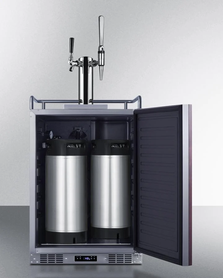 Summit SBC682PNRCMTWIN 24" Wide Built-in Cold Brew/nitro Coffee Kegerator (panel Not Included) - Image 3