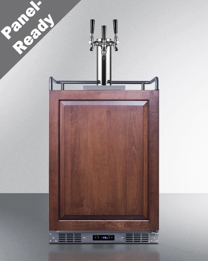 Summit SBC682PNRTRIPLE 24" Wide Built-in Kegerator (panel Not Included)