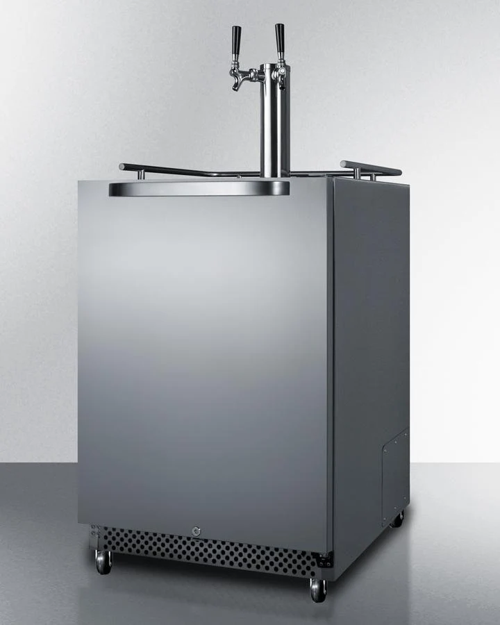 Summit SBC695OSCFTWIN 24" Wide Built-in Outdoor Cold Brew Coffee Kegerator - Image 2