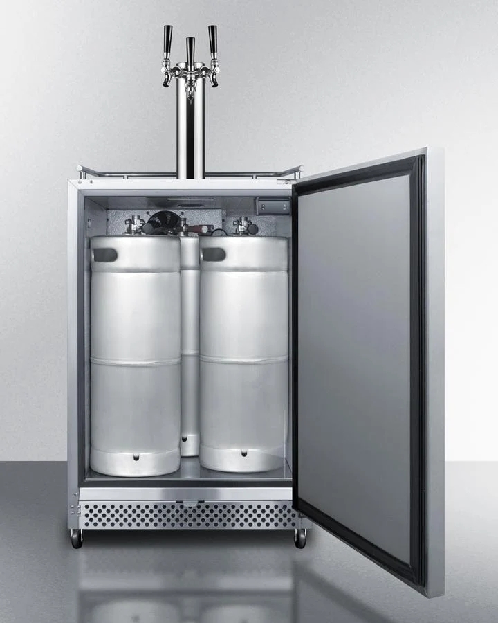 Summit SBC695OSTRIPLE 24" Wide Built-in Outdoor Kegerator - Image 3