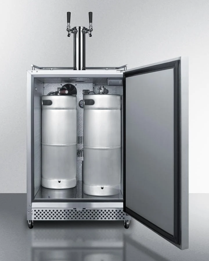 Summit SBC695OSTWIN 24" Wide Built-in Outdoor Kegerator - Image 4