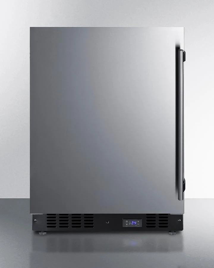 Summit SCFF53BSSIMLHD 24" Wide Built-in All-freezer With Icemaker