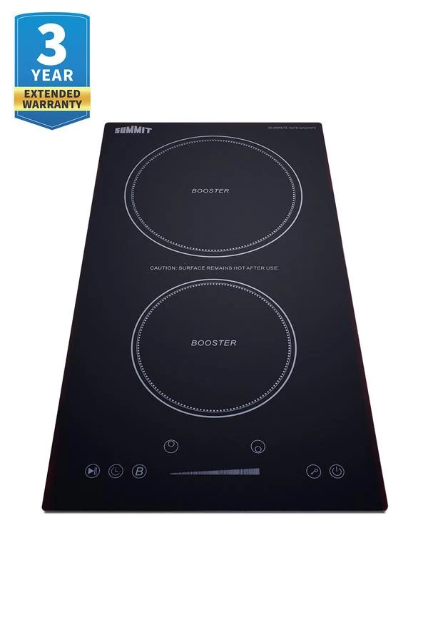 Summit SINCH230V2B 12" Wide 208-240v 2-zone Induction Cooktop With Safety Shutoff - Image 6