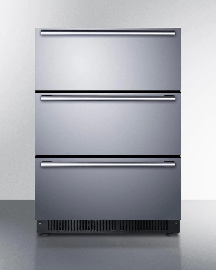 Summit SP6DS3D 24" Wide Built-in 3-drawer All-refrigerator
