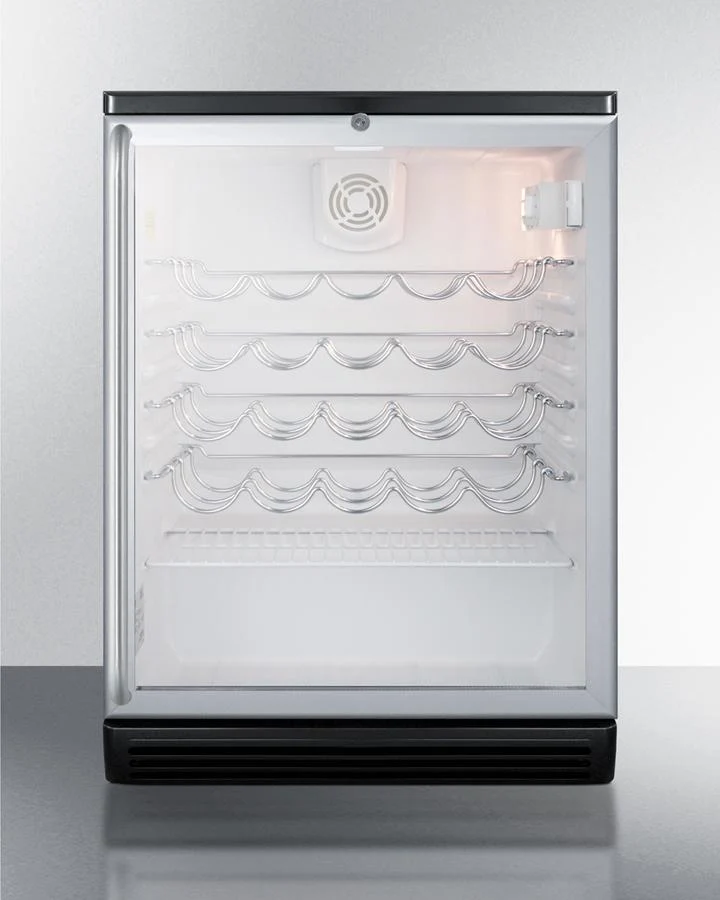 Summit SWC6GBLBISH 24" Wide Built-in Wine Cellar