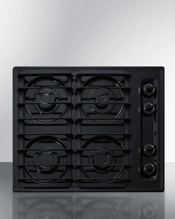 Summit TTL033S 24" Wide 4-burner Gas Cooktop
