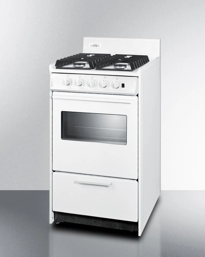 Summit WTM1107ISW 20" Wide Gas Range, Sealed Burners - Image 4