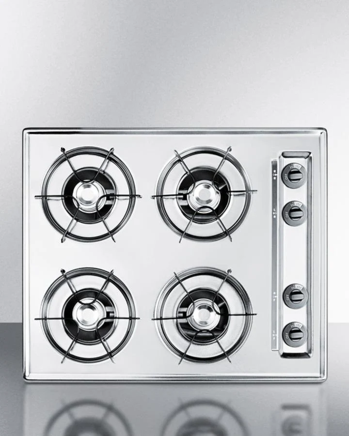 Summit ZNL033 24" Wide 4-burner Gas Cooktop