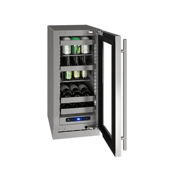 U-Line UHBV515SG41A Hbv515 15" Beverage Center With Stainless Frame Finish and Right-hand Hinge Door Swing and Lock (115 V/60 Hz) - Image 4