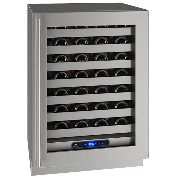 U-Line UHWC524SG51A Hwc524 24" Wine Refrigerator With Stainless Frame Finish and Left-hand Hinge Door Swing and Lock (115 V/60 Hz) - Image 2