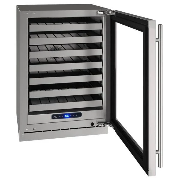 U-Line UHWC524SG51A Hwc524 24" Wine Refrigerator With Stainless Frame Finish and Left-hand Hinge Door Swing and Lock (115 V/60 Hz) - Image 3