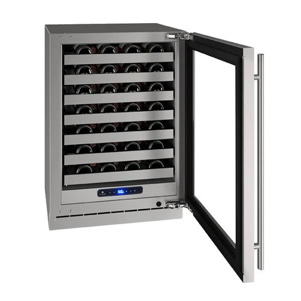 U-Line UHWC524SG51A Hwc524 24" Wine Refrigerator With Stainless Frame Finish and Left-hand Hinge Door Swing and Lock (115 V/60 Hz) - Image 4