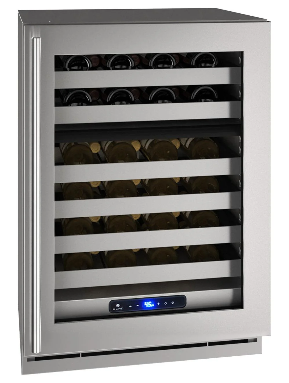 U-Line UHWD524SG01A Hwd524 24" Dual-zone Wine Refrigerator With Stainless Frame Finish and Field Reversible Door Swing (115 V/60 Hz) - Image 2
