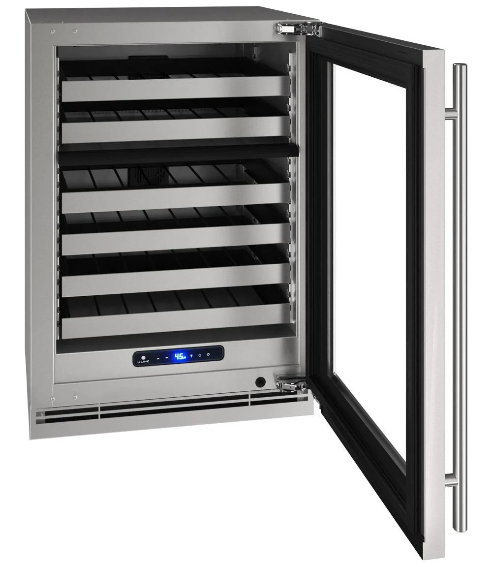 U-Line UHWD524SG01A Hwd524 24" Dual-zone Wine Refrigerator With Stainless Frame Finish and Field Reversible Door Swing (115 V/60 Hz) - Image 3