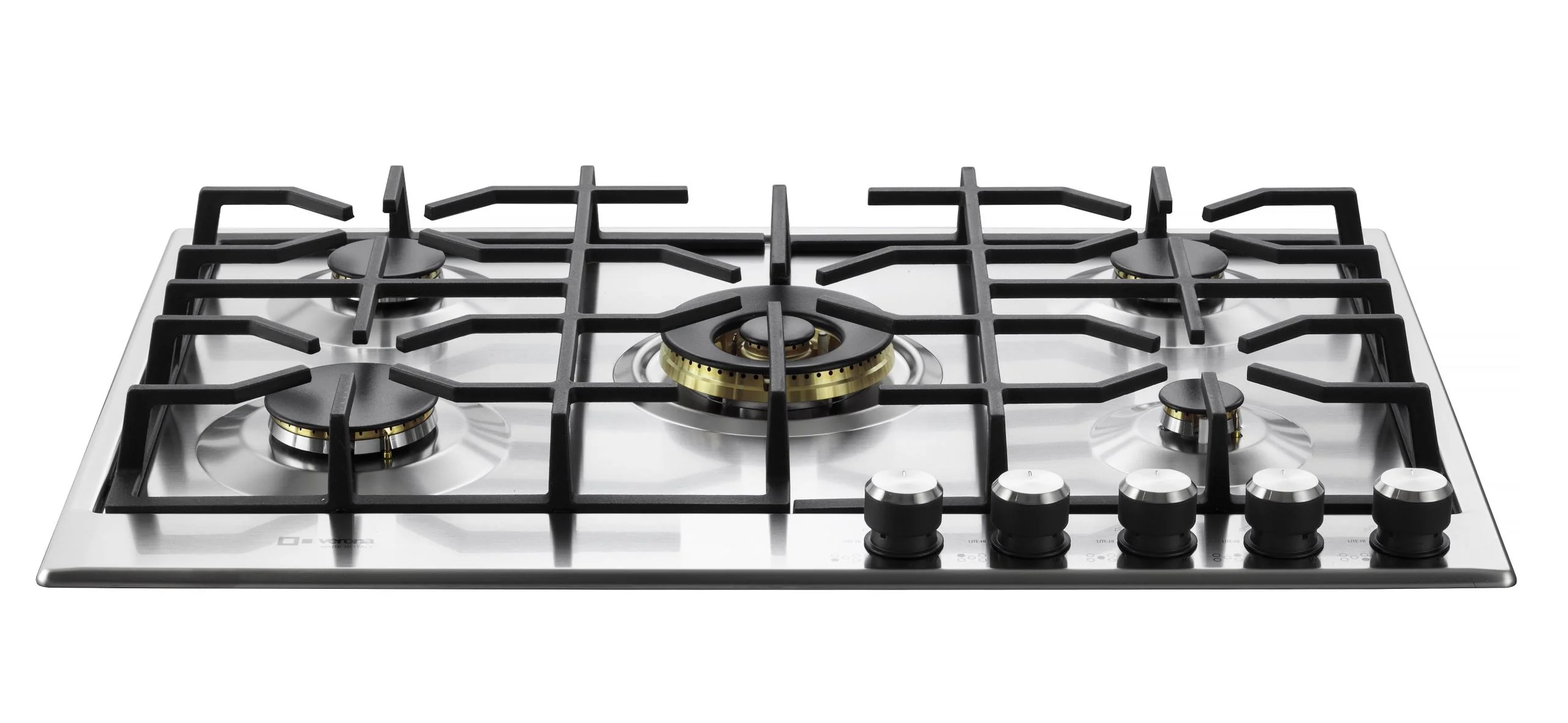 VDGCT530FSS Verona 30" Designer Gas Cooktop-Brass Burners SS