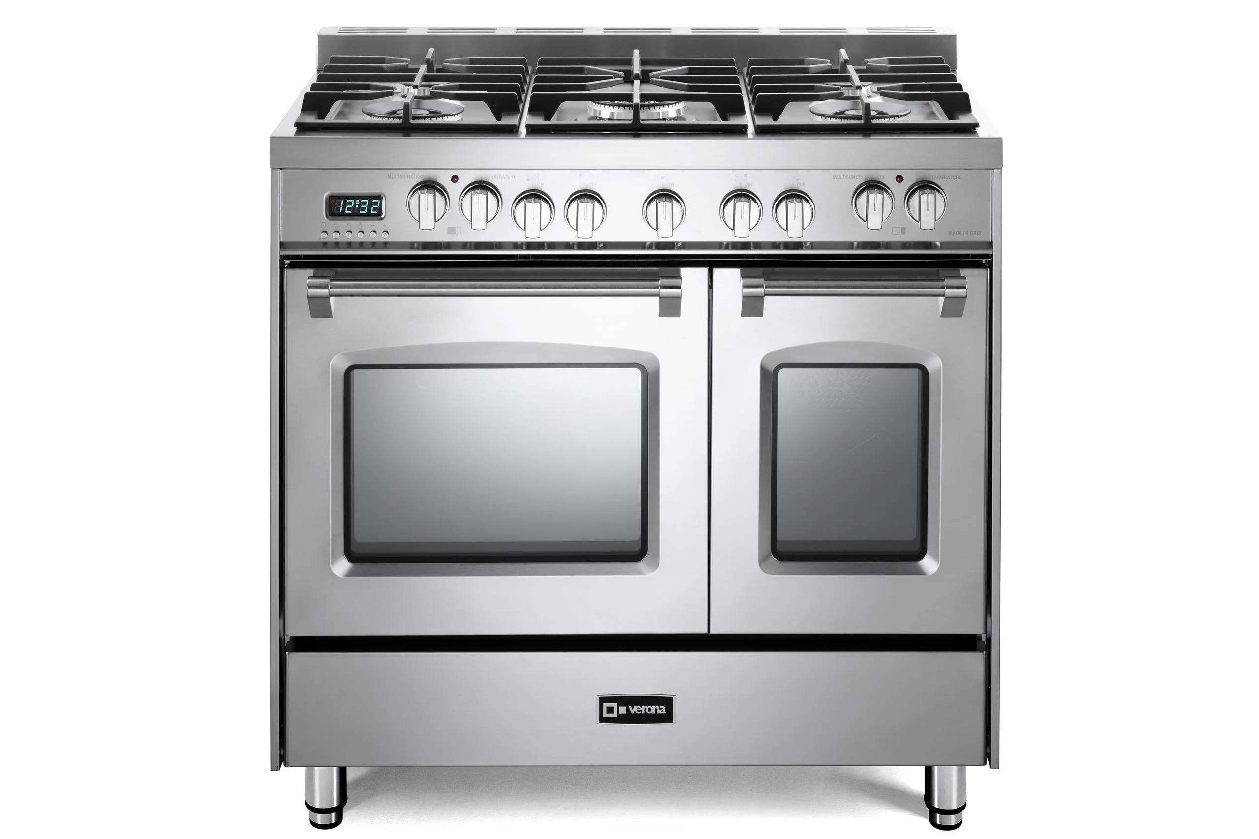 Verona VPFSGE365DSS Prestige 36" Dual Fuel Double Oven Range - Stainless Steel