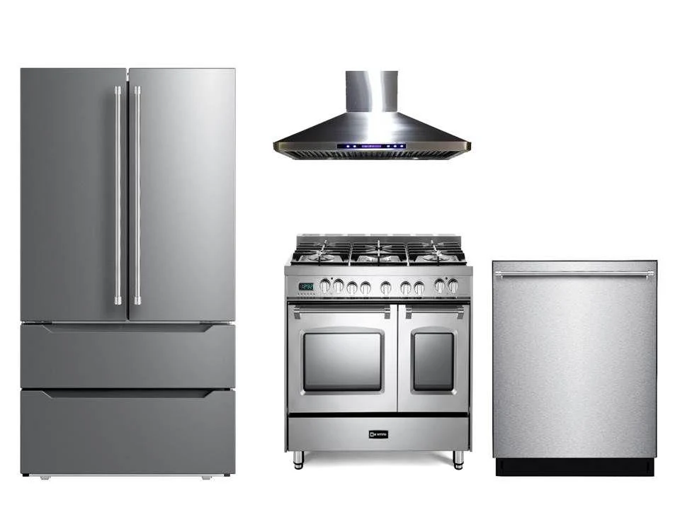 Verona VPFSGE365DSS Prestige 36" Dual Fuel Double Oven Range - Stainless Steel - Image 7