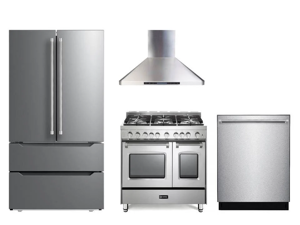 Verona VPFSGG365DSS Prestige 36" Gas Double Oven Range - Stainless Steel - Image 3