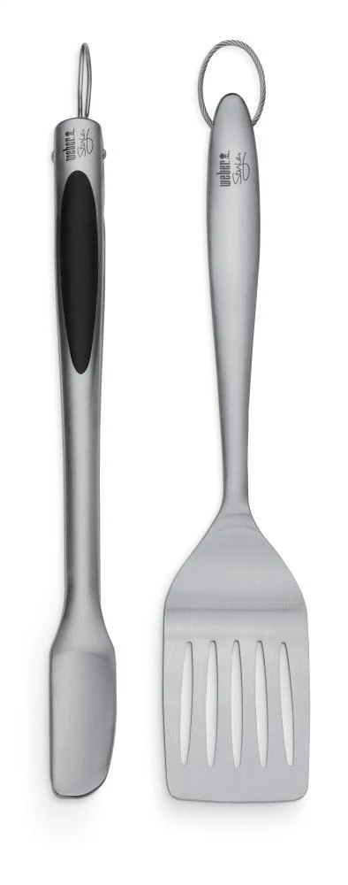 WEBER STYLE - Stainless Steel Two-Piece Barbecue Tool Set