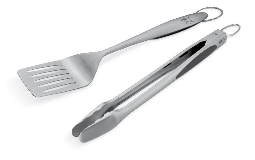 WEBER STYLE - Stainless Steel Two-Piece Barbecue Tool Set - Image 2
