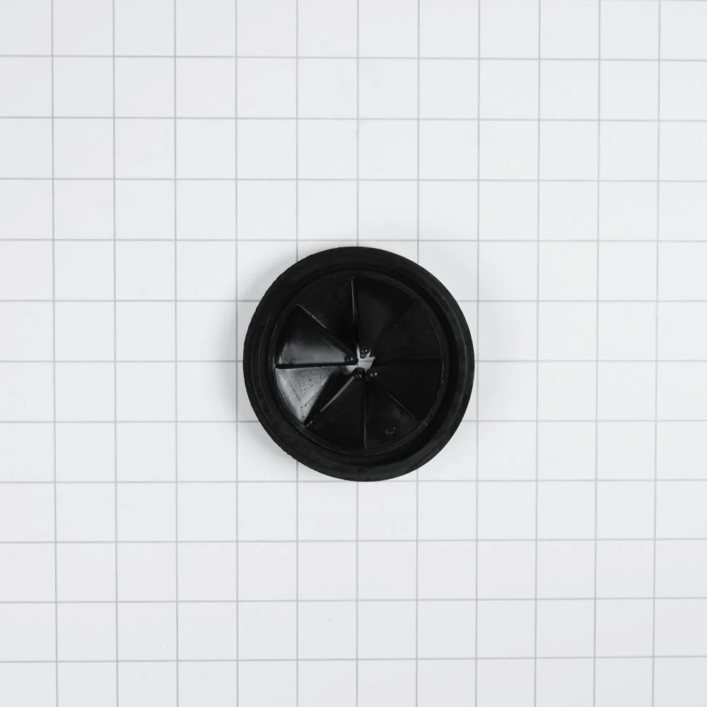 Whirlpool 4211615 Disposer Splash Guard, Black-colored, with 4" diameter flexible rubber sink baffle - Image 2
