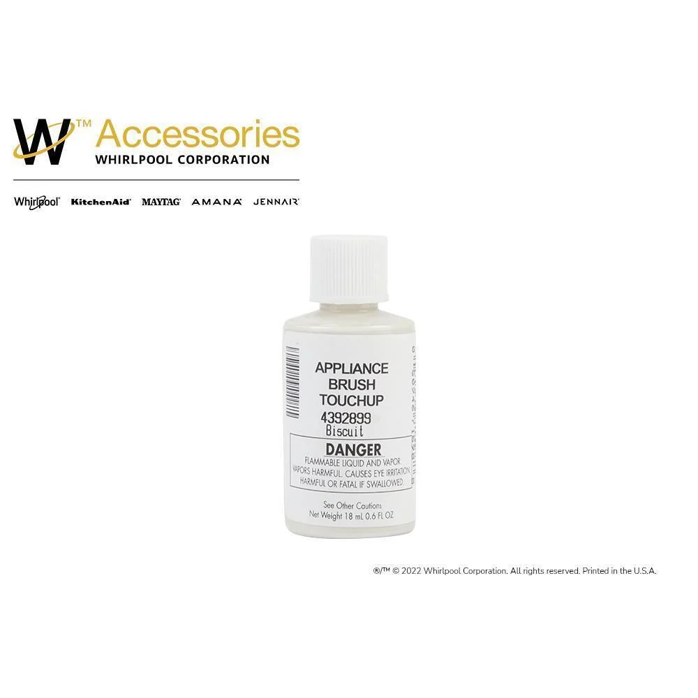 Whirlpool 4392899 Touch-Up Paint with a Brush - Biscuit 0.6-oz - Image 5