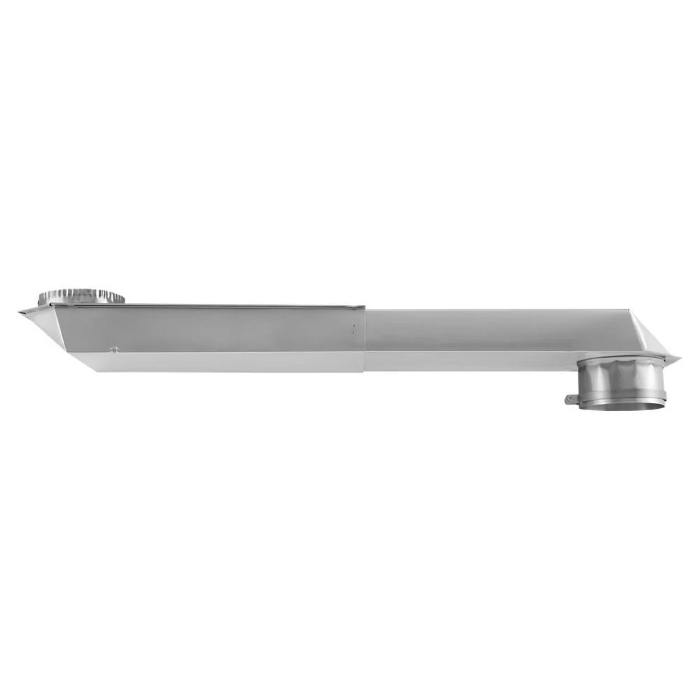 Whirlpool 4396037RP 0"-18" Dryer Telescoping Vent Periscope for 2.5" clearance, with 1 male snap-lock fitting, draw-band collar & 2 clamps. - Image 9
