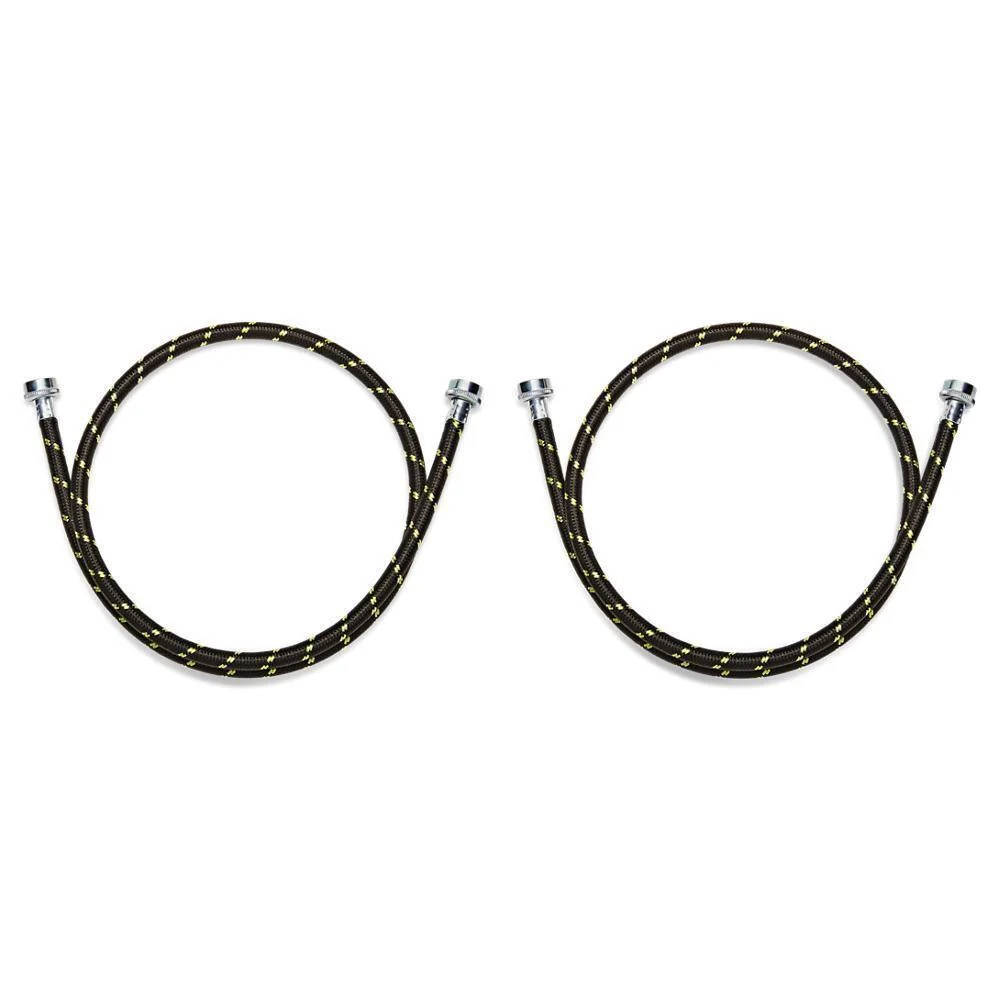 Whirlpool 8212487RP 5' Braided washer fill hoses with 2 female connections - 2 pack