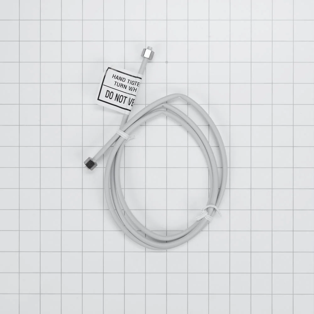 Whirlpool 8212547RP Refrigerator Water Line Installation Kit, Gray, 5' flexible plastic hose with 1/4" fitting ends - Image 2