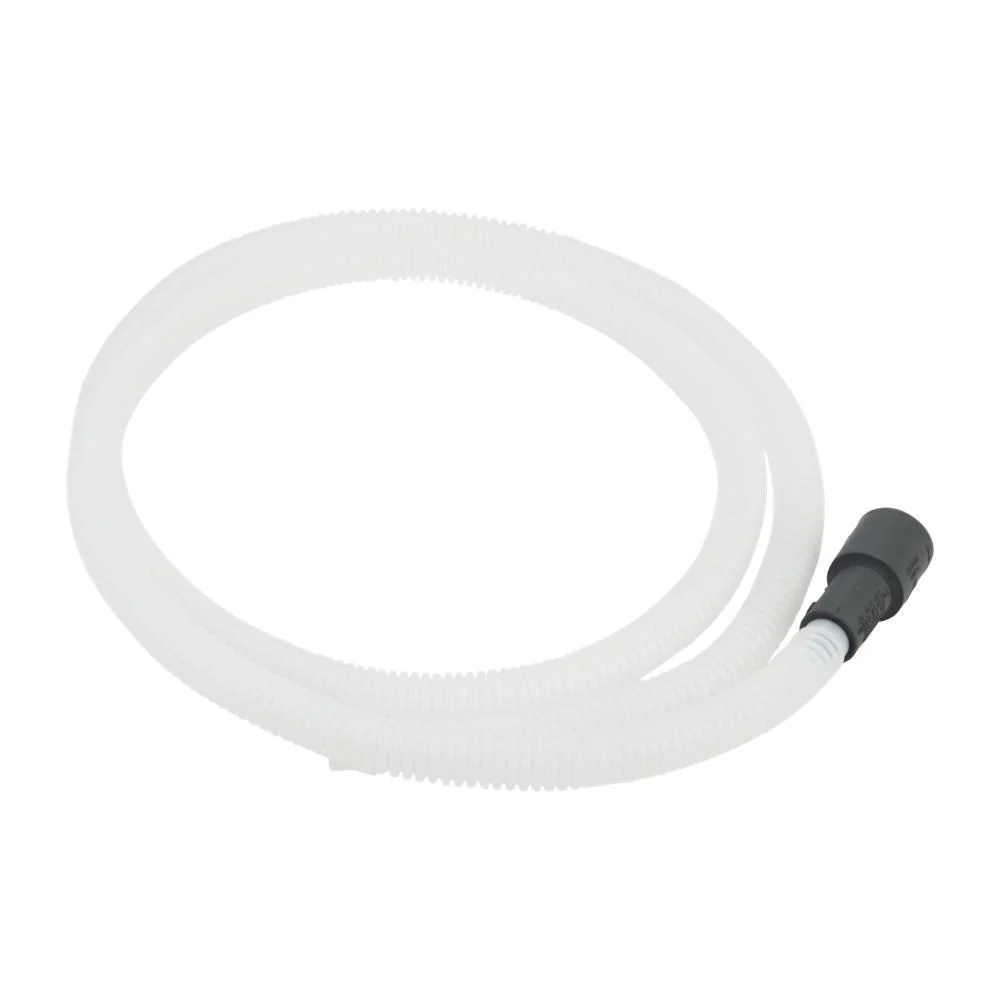 Whirlpool 8269144A Dishwasher Drain Hose Extension, White-colored, with 6' flexible corrugated plastic hose for tall tub models