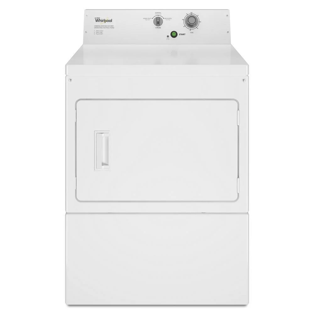 Whirlpool CEM2795JQ Commercial Electric Super-Capacity Dryer, Non-Coin