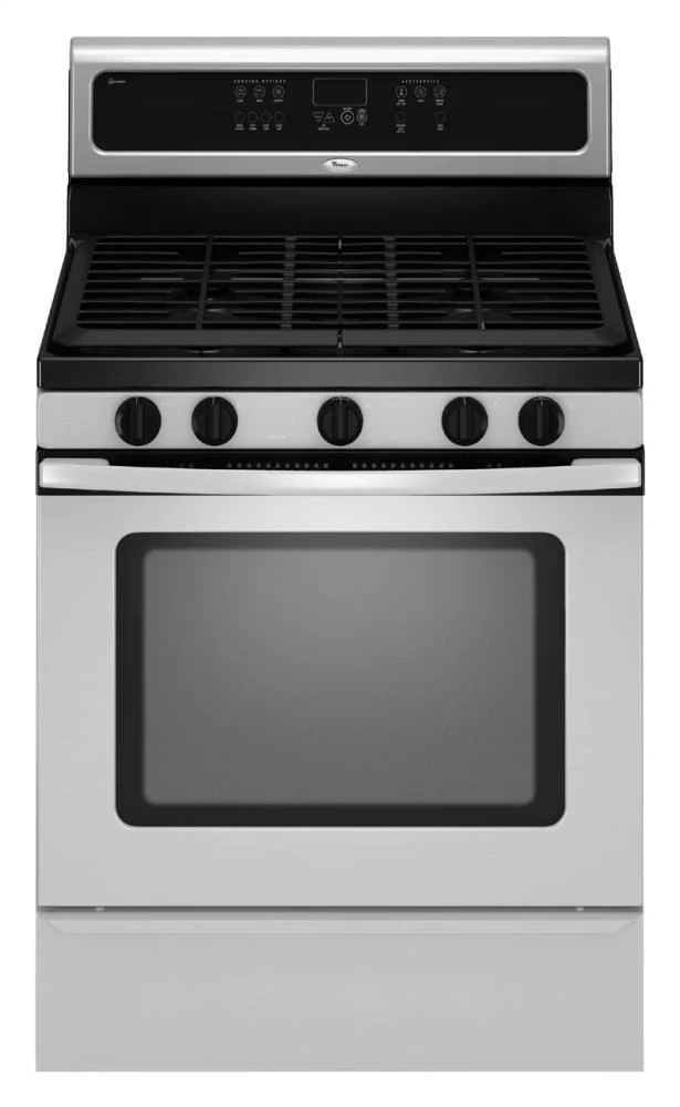 Whirlpool GFG461LVS 30-inch Self-Cleaning Freestanding Gas Range with TimeSavor™ Plus true convection cooking system