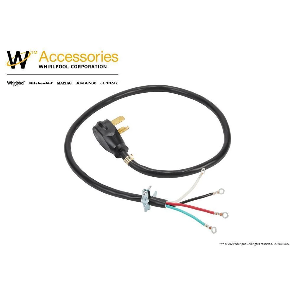 Whirlpool PT400L 4' Electric Dryer Power Cord 4-Wire 30 Amp - Image 6