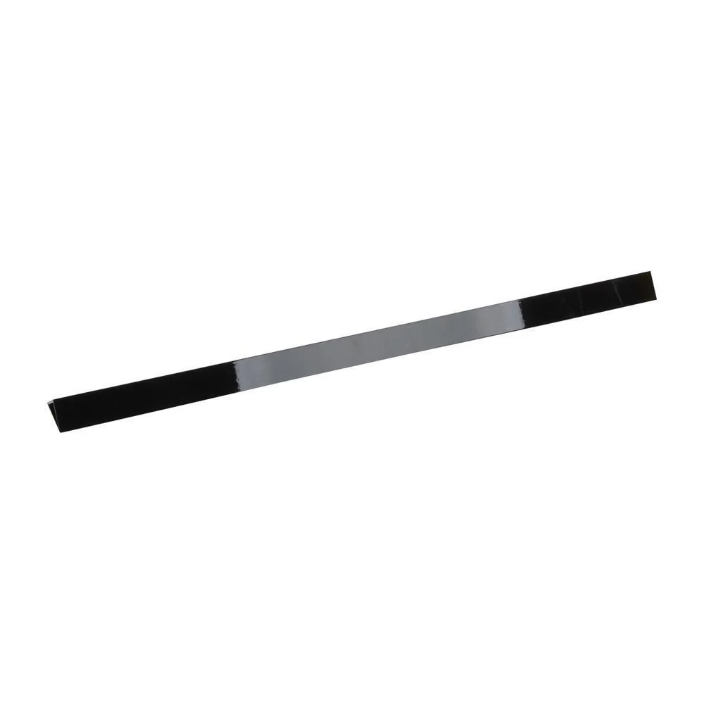 Whirlpool W10113902A 30" Slide-in Range Rear Trim Kit, Black, with (1) metal trim piece and installation instructions