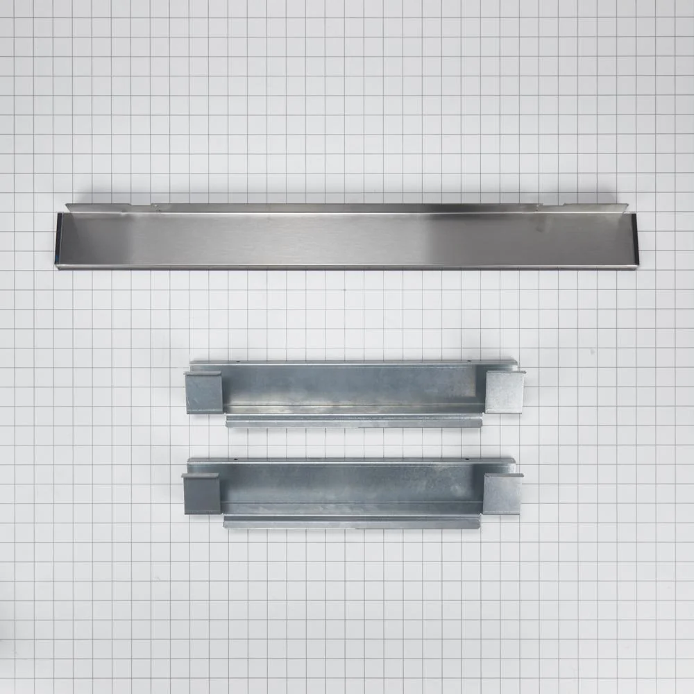 Whirlpool W10469903 30" Built-In Microwave Spacer Kit, Stainless Steel, for cut-out heights between 19" and 19 13/16" - Image 2