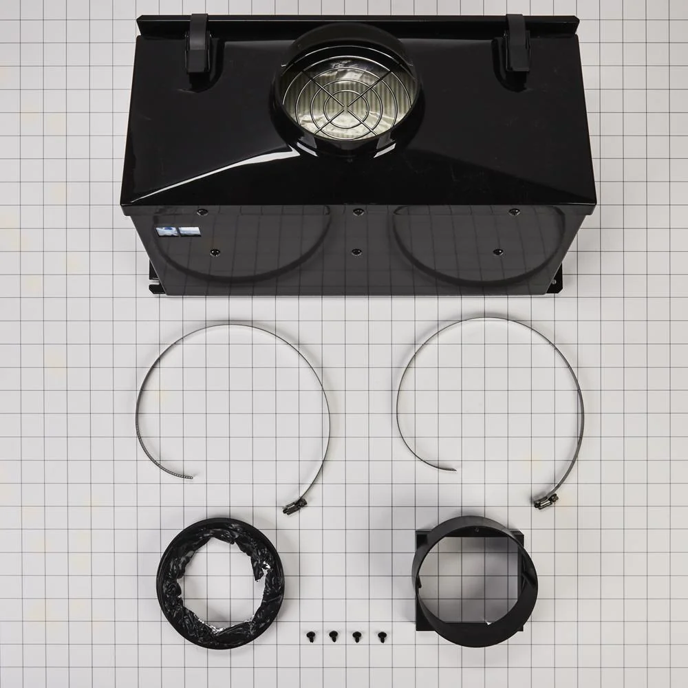 Whirlpool W10620783 Ductless Downdraft Vent Kit, Black, Size: 20" L x 13" W x 12" H - Image 3