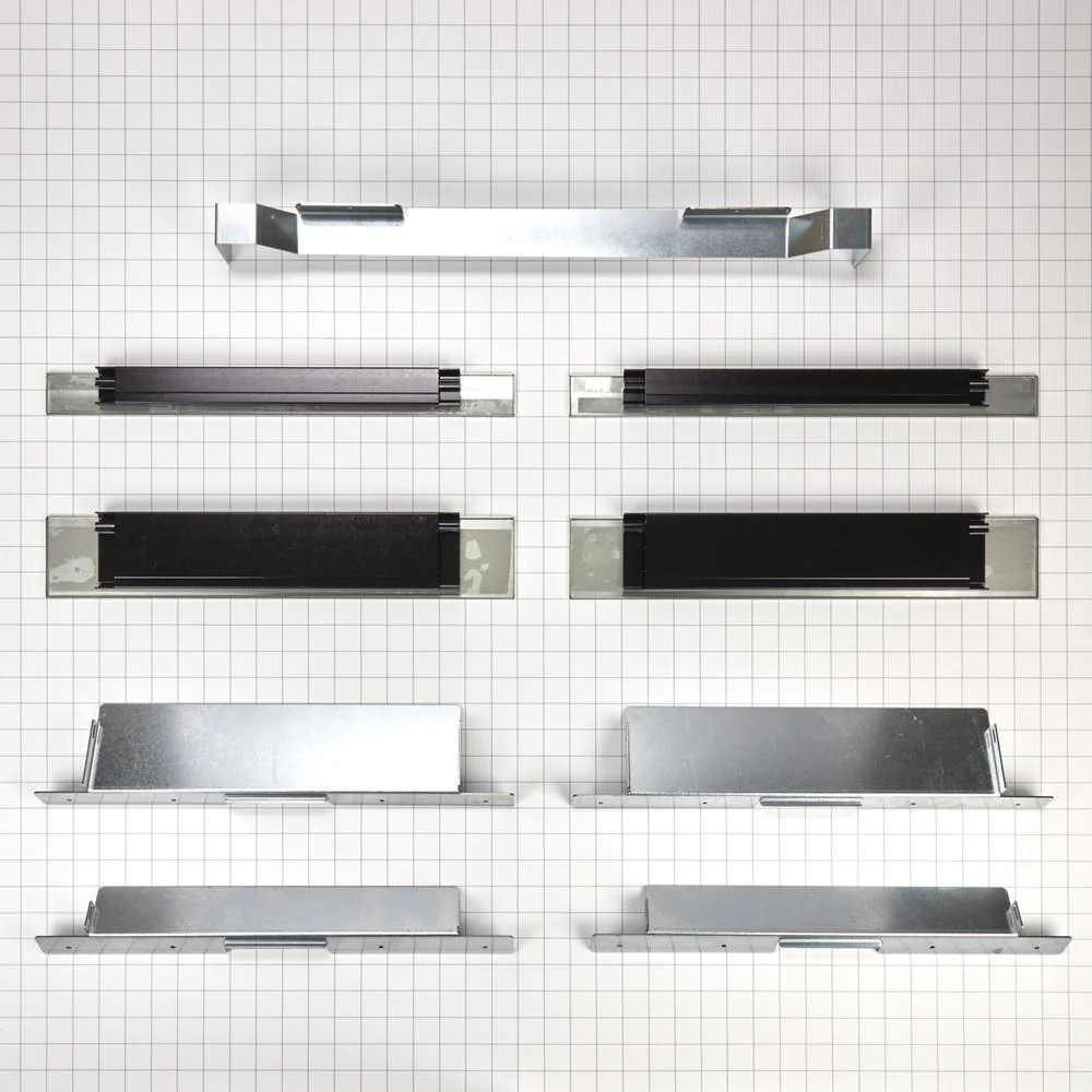 Whirlpool W11300447 Built-In Oven Side Trim Kit, Stainless Steel with (2) 30" trim pieces - Image 3
