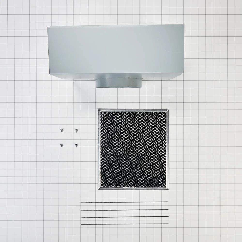 Whirlpool W11430939 Range Wall Hood Charcoal Filter Recirculation Kit - Silver - Image 3