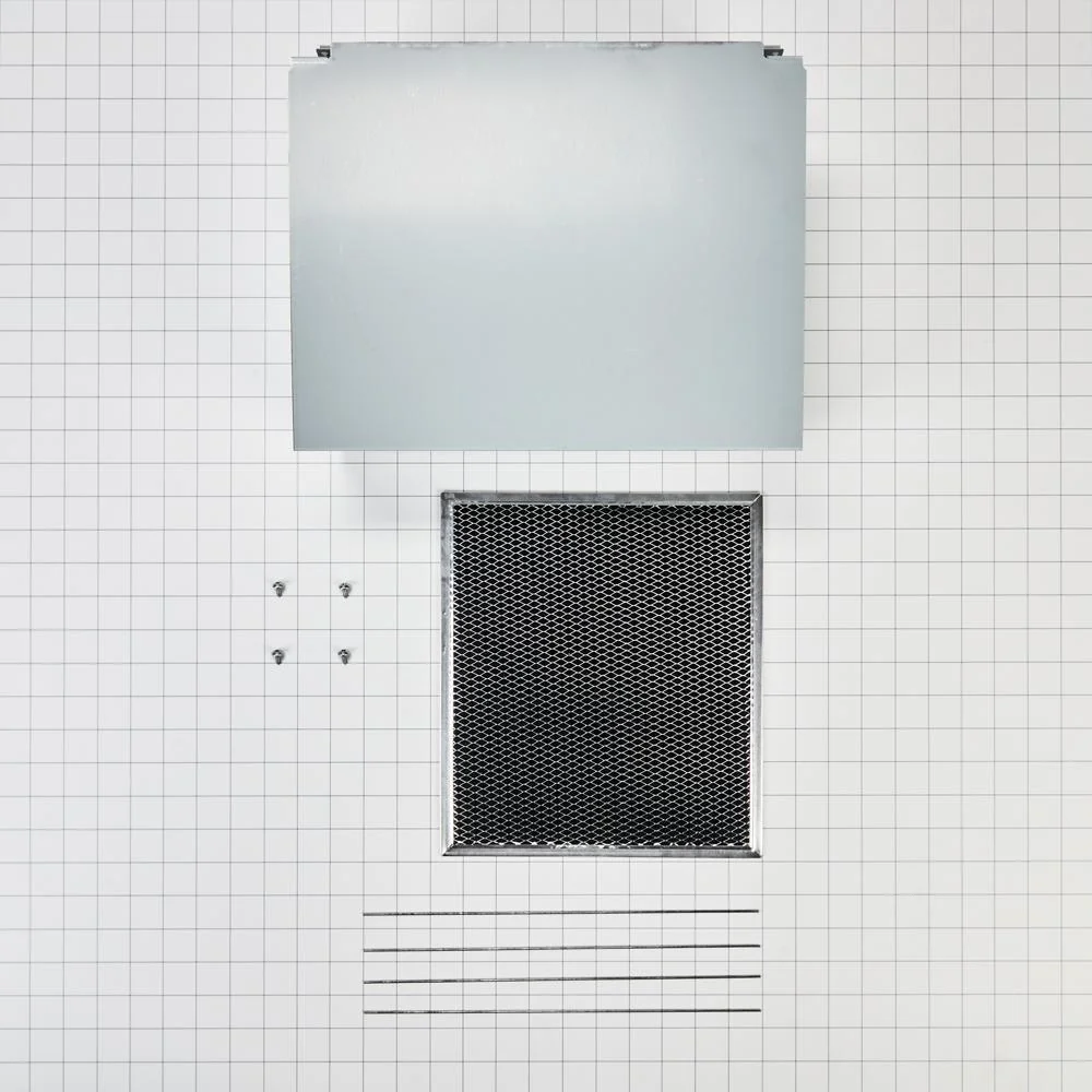Whirlpool W11430939 Range Wall Hood Charcoal Filter Recirculation Kit - Silver - Image 4