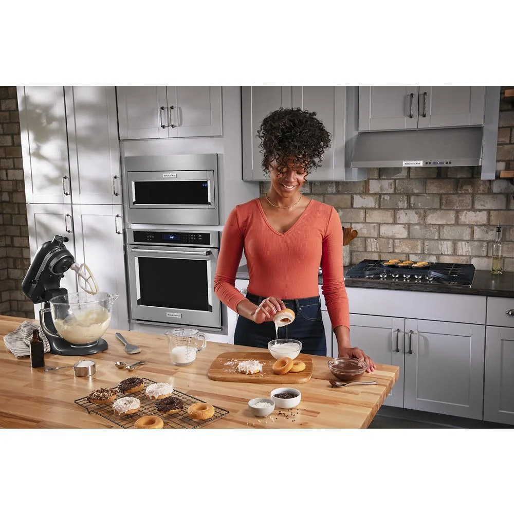 Whirlpool W11451304 Built-In Low Profile Microwave Standard Trim Kit, Stainless Steel, Size: 32.5" x 21.5" x 5", fits cut-out height 17-1/2" - Image 6