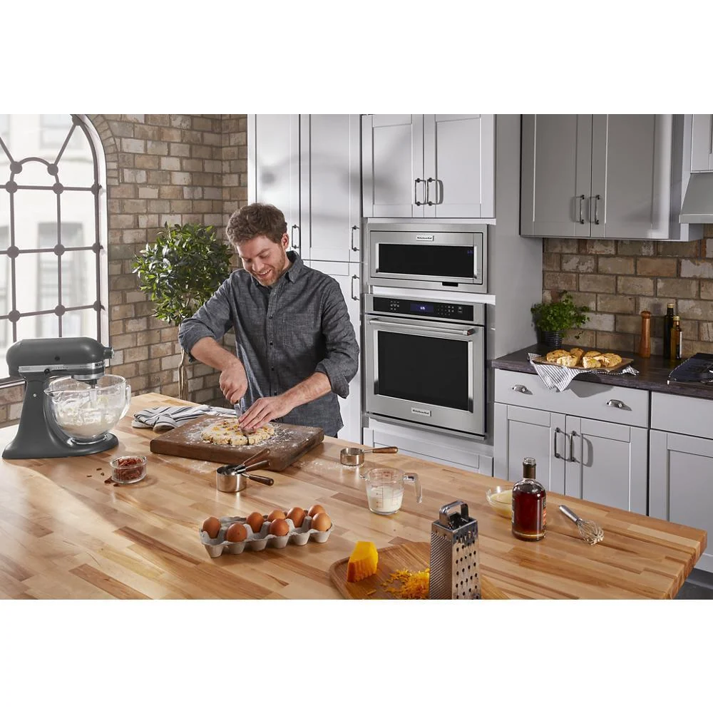 Whirlpool W11451314 Built-In Low Profile Microwave Slim Trim Kit with Pocket Handle, Stainless Steel, fits cut-out height 12" - Image 10