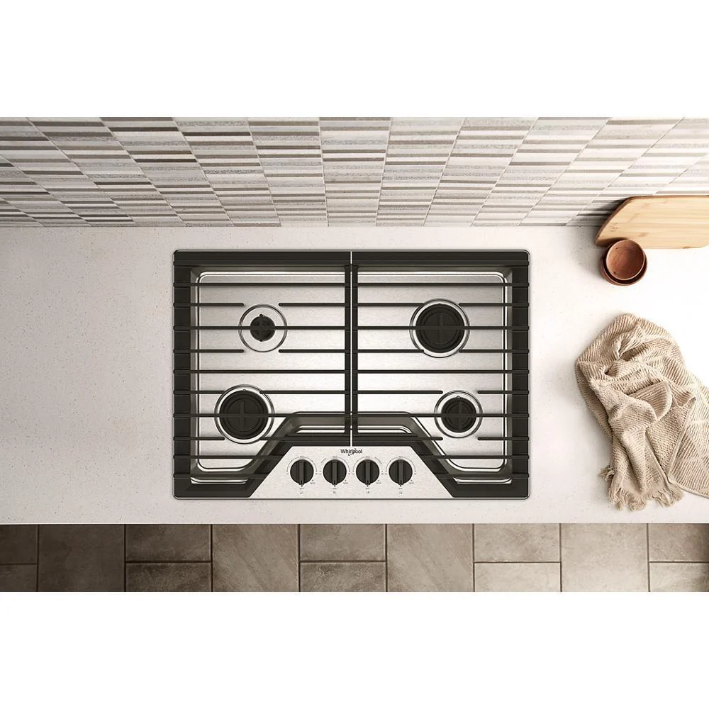 Whirlpool WCGK3030PS 30-inch Gas Cooktop with SpeedHeat™ Burners - Image 19