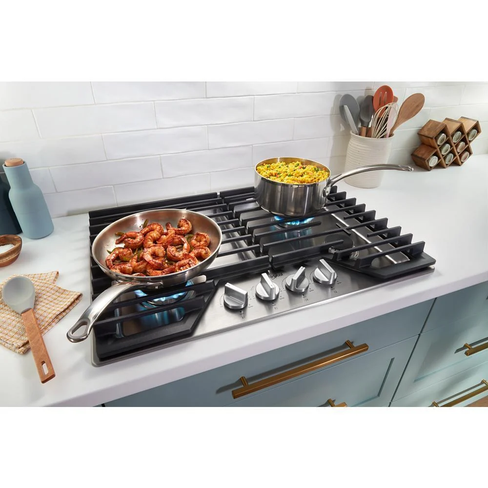 Whirlpool WCGK3030PS 30-inch Gas Cooktop with SpeedHeat™ Burners - Image 9