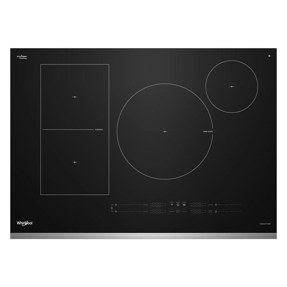 Whirlpool WCIT7530SS 30" Intelligent Induction Cooktop with Temp Cook™ Technology and WipeClean™ Coating