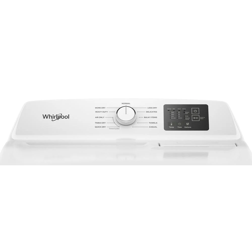 Whirlpool WED4107SW 7.0 cu. ft. Electric Dryer with Adaptive Dry - Vented Top Load Matching - Image 12