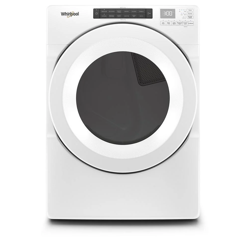 Whirlpool WED560LHW 7.4 cu.ft Front Load Long Vent Electric Dryer with Intuitive Controls