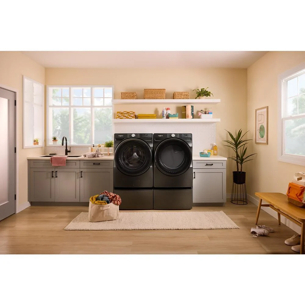 Whirlpool WED5720RU 7.4 cu. ft. Smart Front Load ENERGY STAR® Electric Dryer with Wrinkle Shield™ Option - Image 4