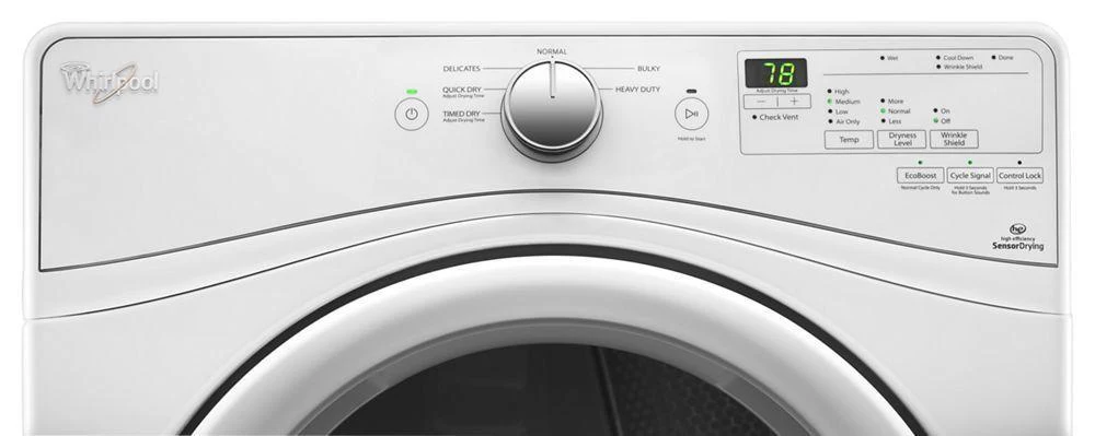 Whirlpool WED75HEFW 7.4 cu.ft Front Load Electric Dryer with Advanced Moisture Sensing - Image 3